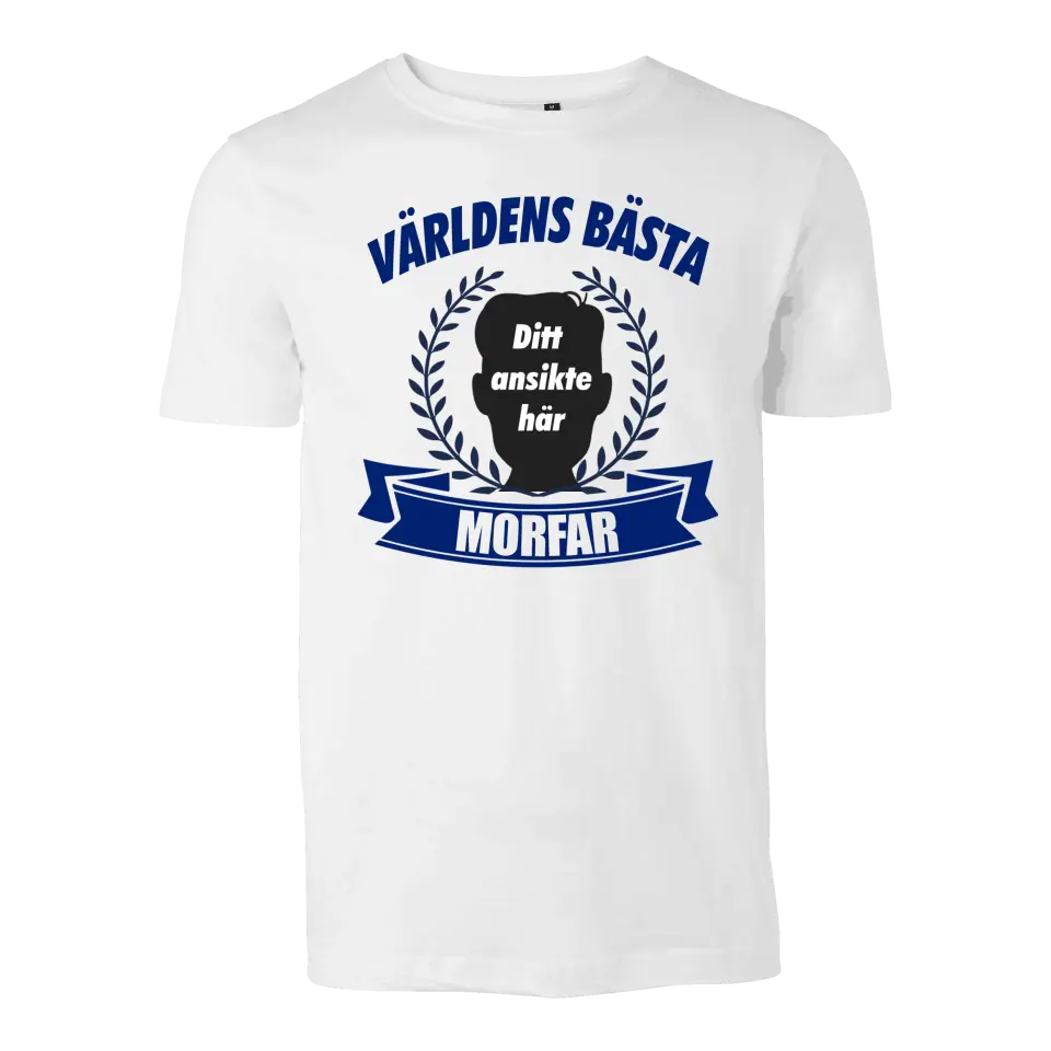 Morfar t-shirt med kustom design. Ladda upp egen bild för en personlig design