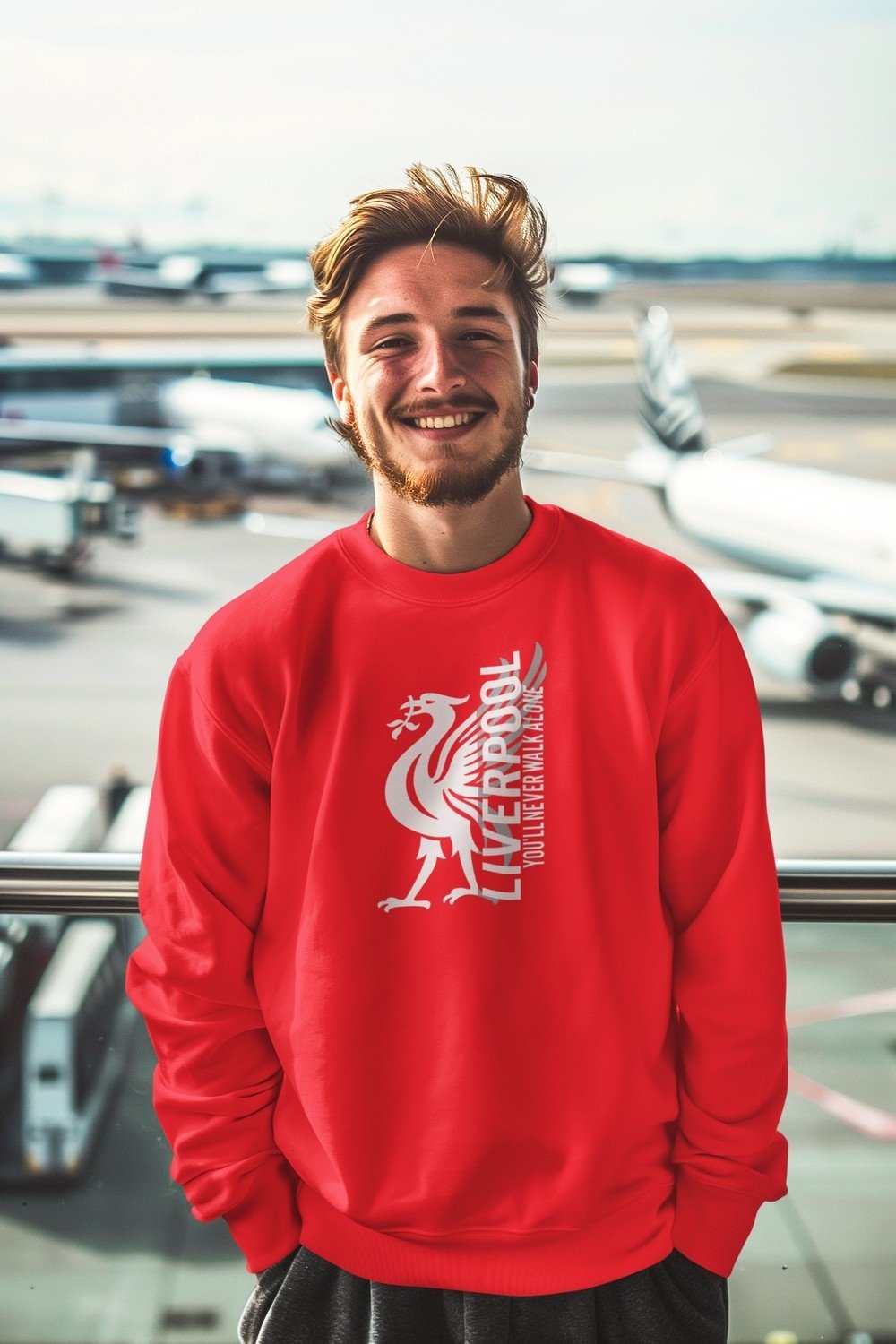 Liverpool Sweatshirt – Röd med klassisk supporterdesign YNWA
