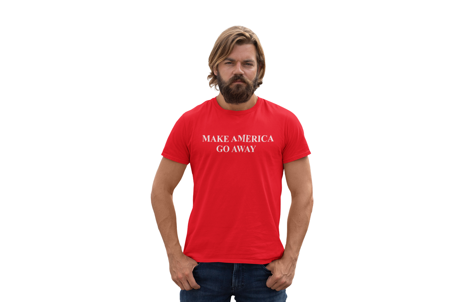 MAGA - Röd t-shirt – Make America Go Away