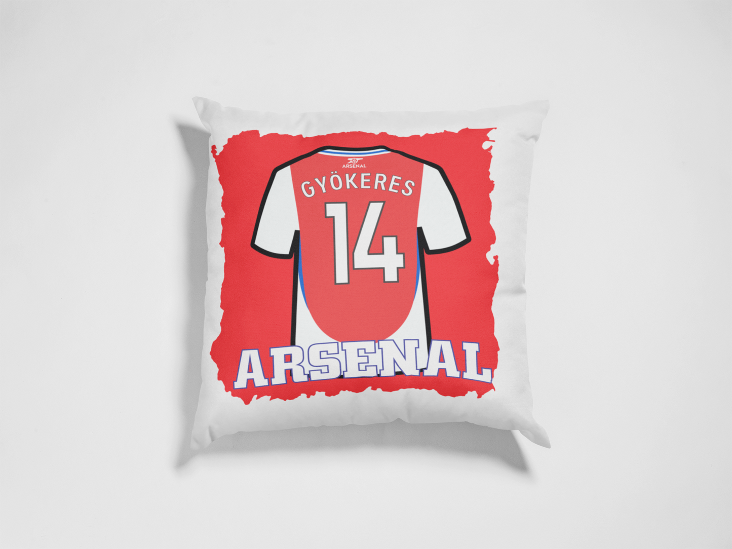 Gyökeres Kuddfodral med fotbollströja tryck design Arsenal