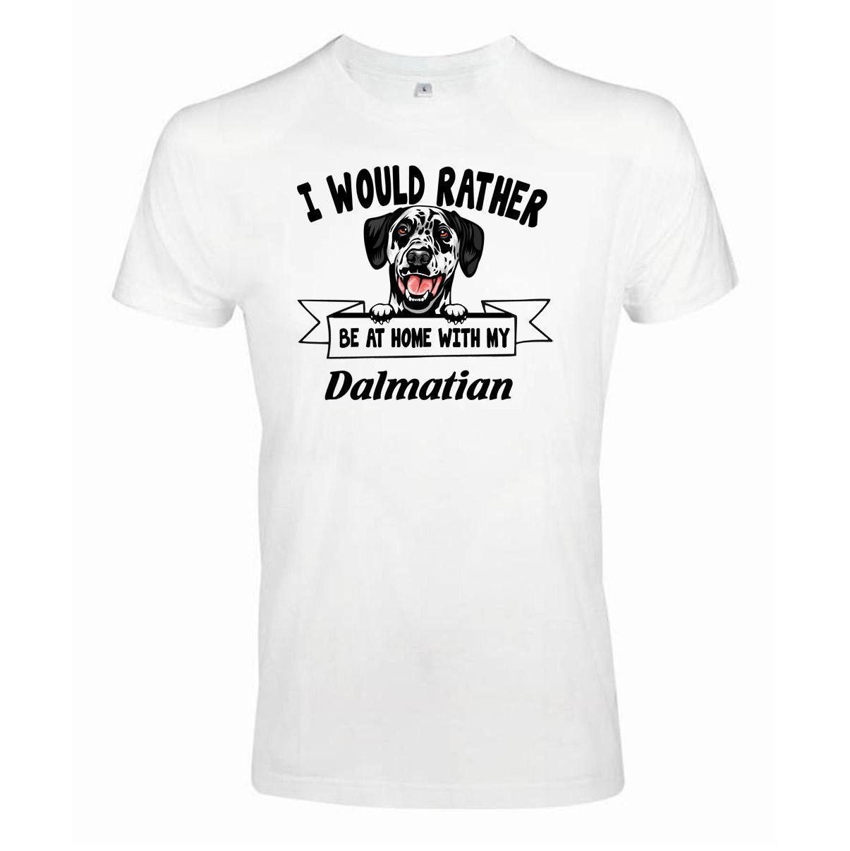 Dalmatian Kikande hund t-shirt - Rather be with... - Highstreet.se