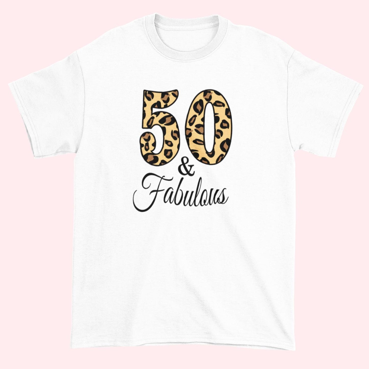 Födelse T-shirt - Perfekt 50 år present - 50 & fabulous