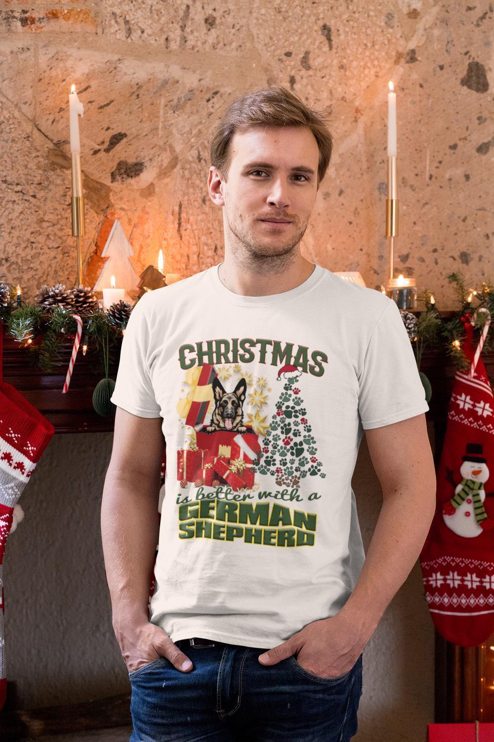 German Shepherd Jul hund schäfer t-shirt - Highstreet.se