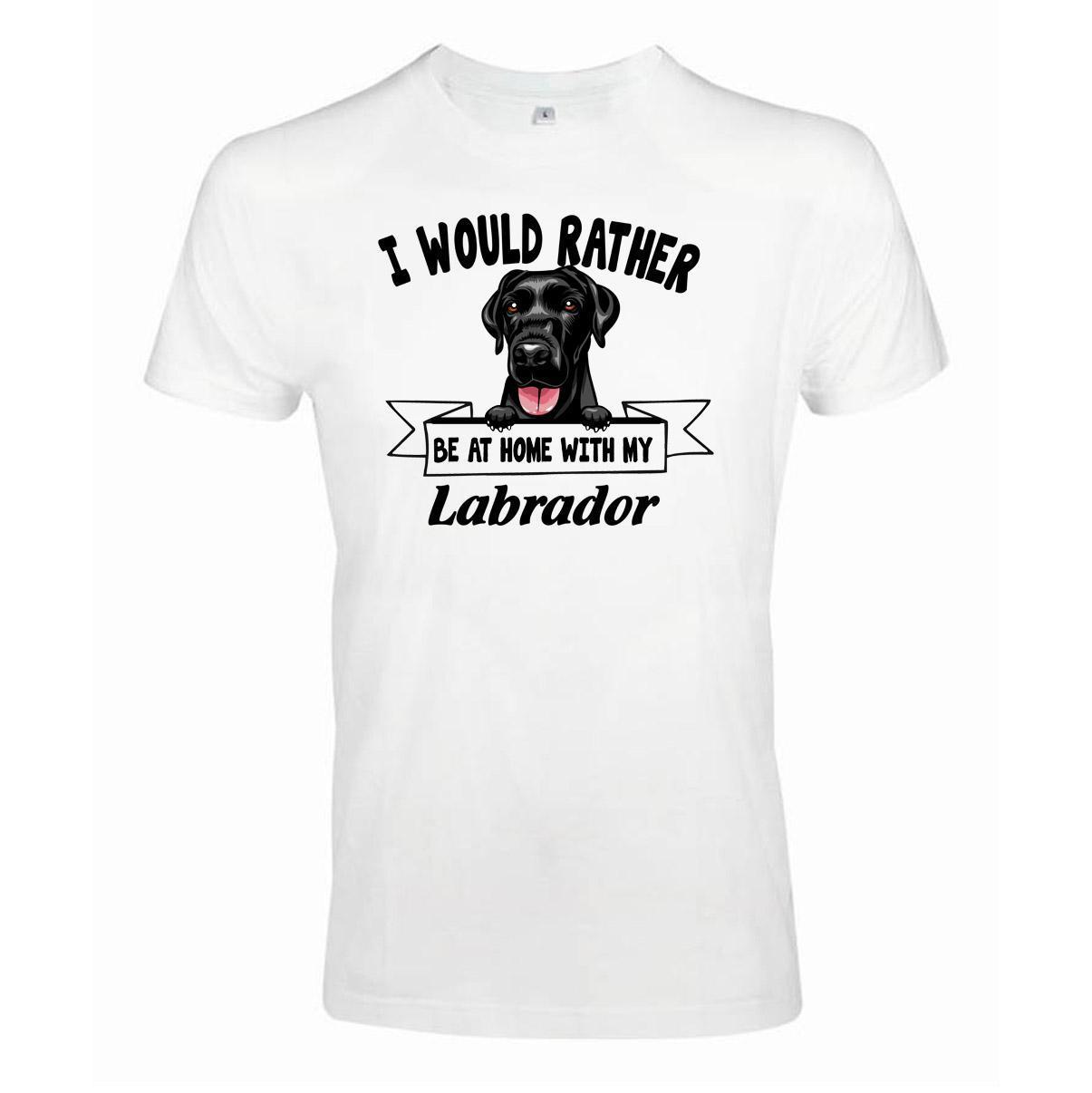 Labrador Kikande hund t-shirt - Rather be with... - Highstreet.se