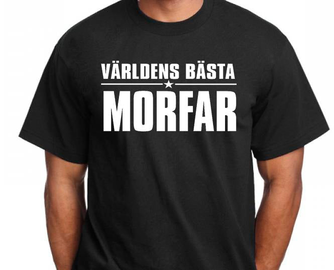 Morfar t-shirt med design - Världens bästa Morfar tröja - Highstreet.se