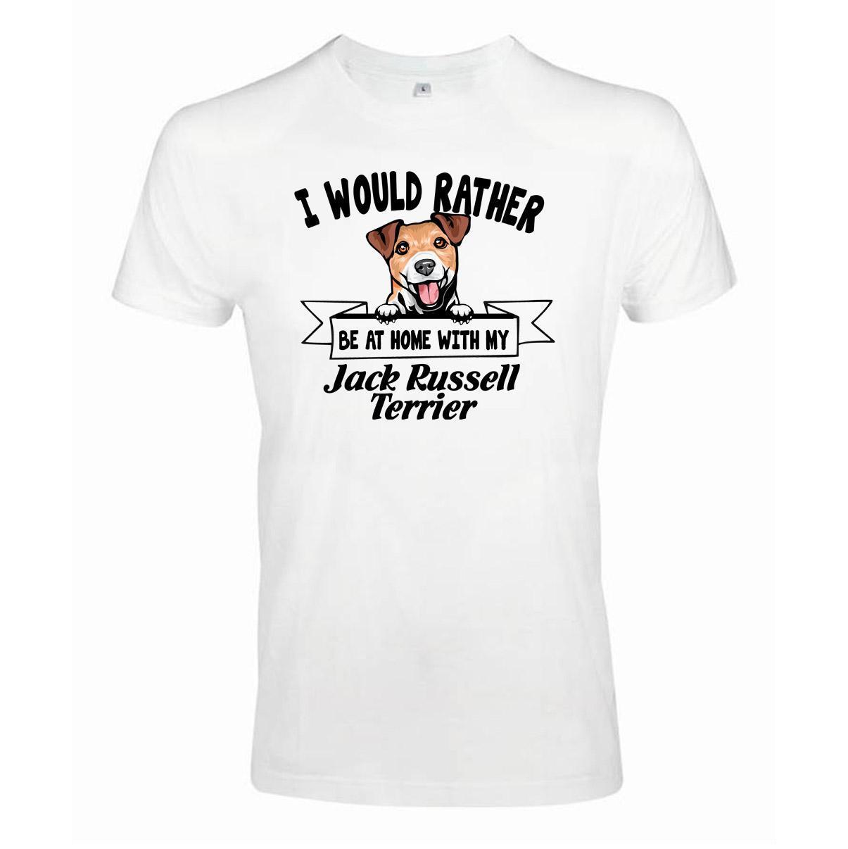 Jack russell terrier Kikande hund t-shirt - Rather be with... - Highstreet.se