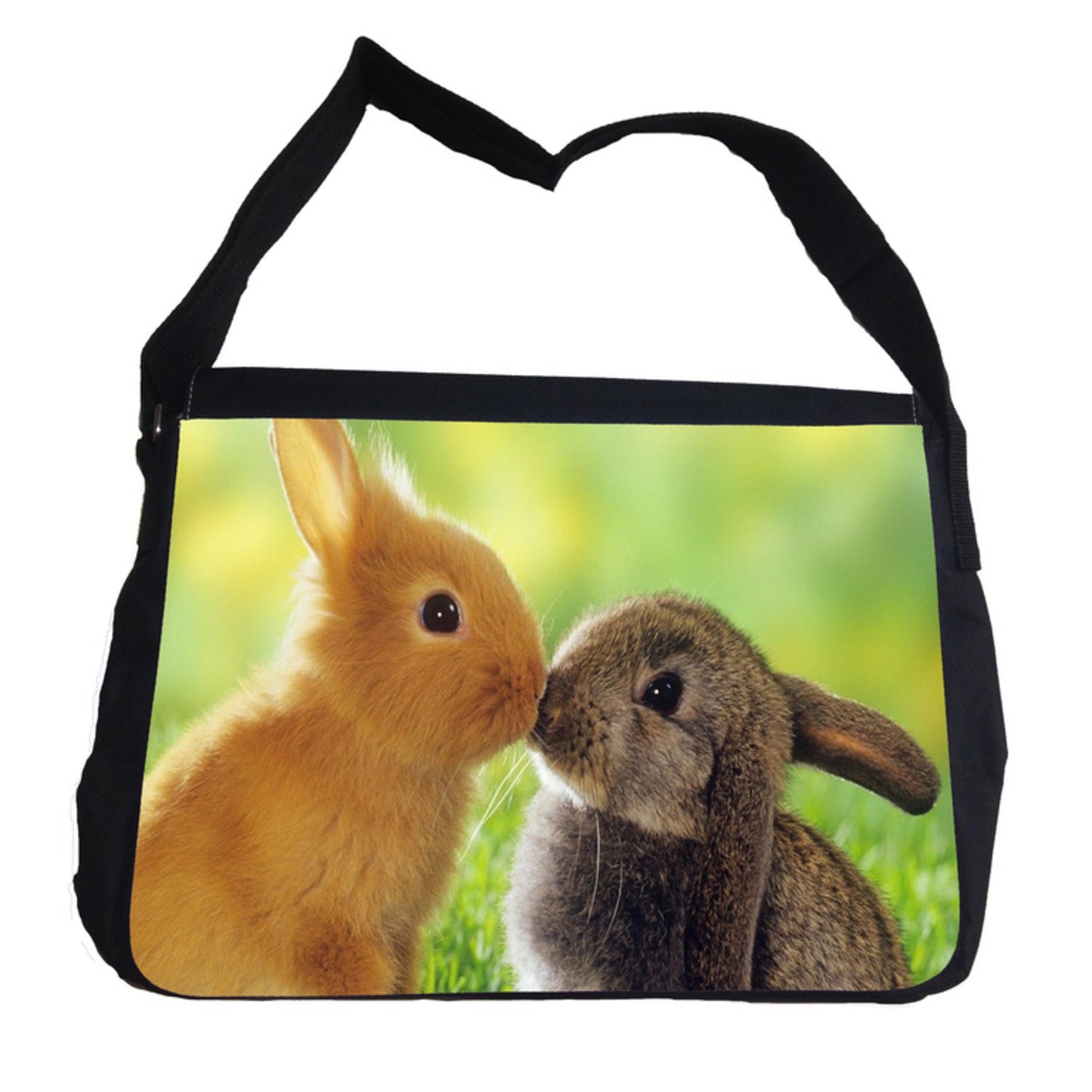 skolväska med söta kanin messenger bag