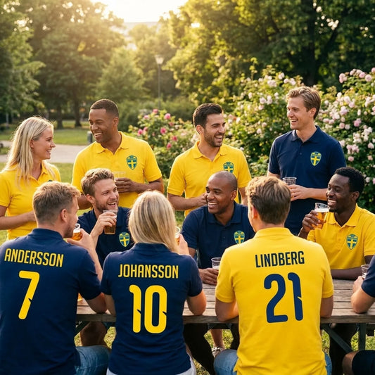 Eget tryck på sverige tröja - pike eller fotbollströja vi göra detta personal