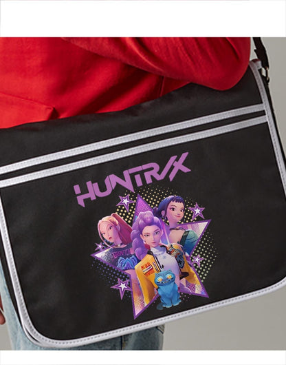 Huntrix Demon hunters k-pop väska med axelrem - skolväska axelväska