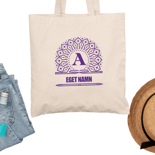 Tygkasse Monogram med eget namn & bokstav design
