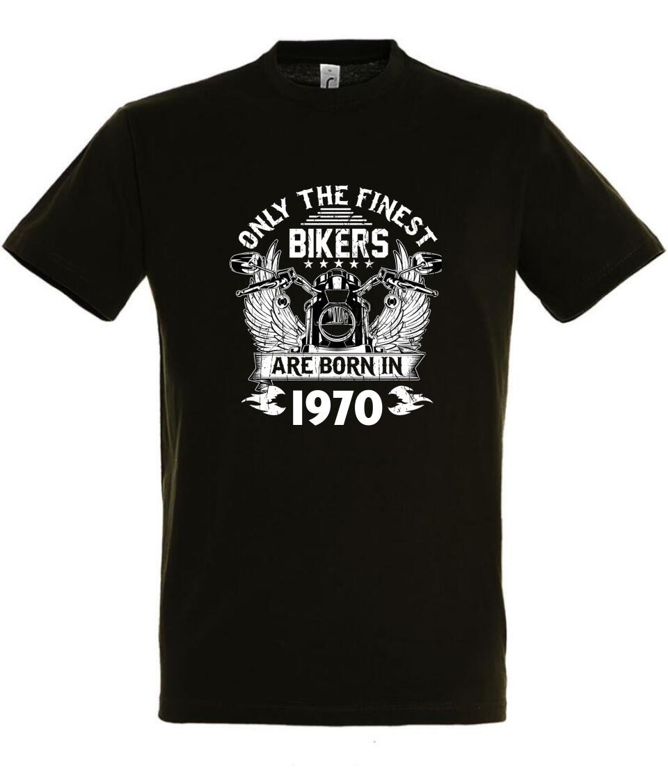 Födelsedag motorcykel T-shirt eller Sweatshirt med eget födelseår tryck