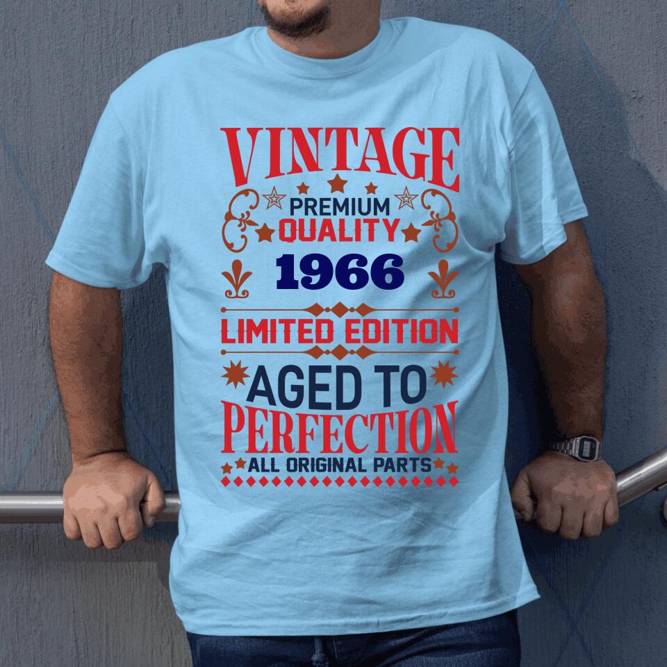 Vintage födelsedags t-shirt - Personligt år design