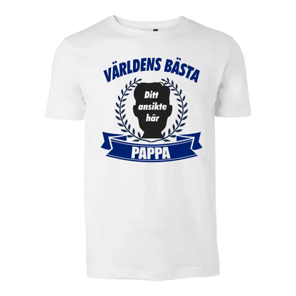 Pappa t-shirt med kustom design.  Ladda upp egen bild för en personlig design