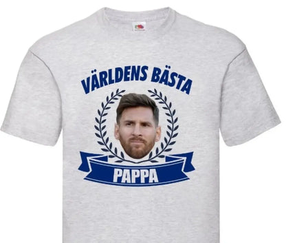 Pappa t-shirt med kustom design.  Ladda upp egen bild för en personlig design