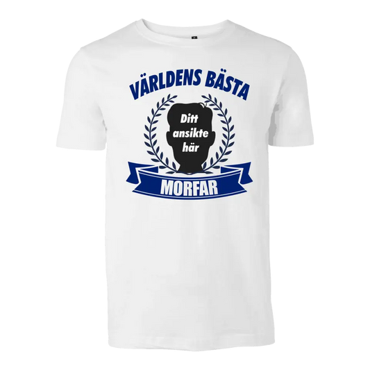 Morfar t-shirt med kustom design. Ladda upp egen bild för en personlig design