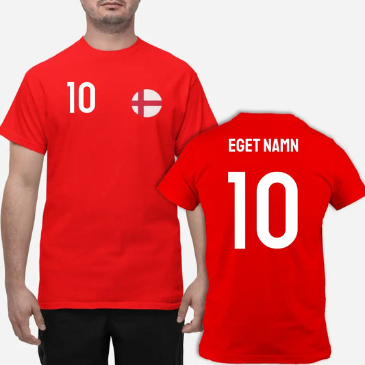 England landslag t-shirt med eget namn & nummer tryck