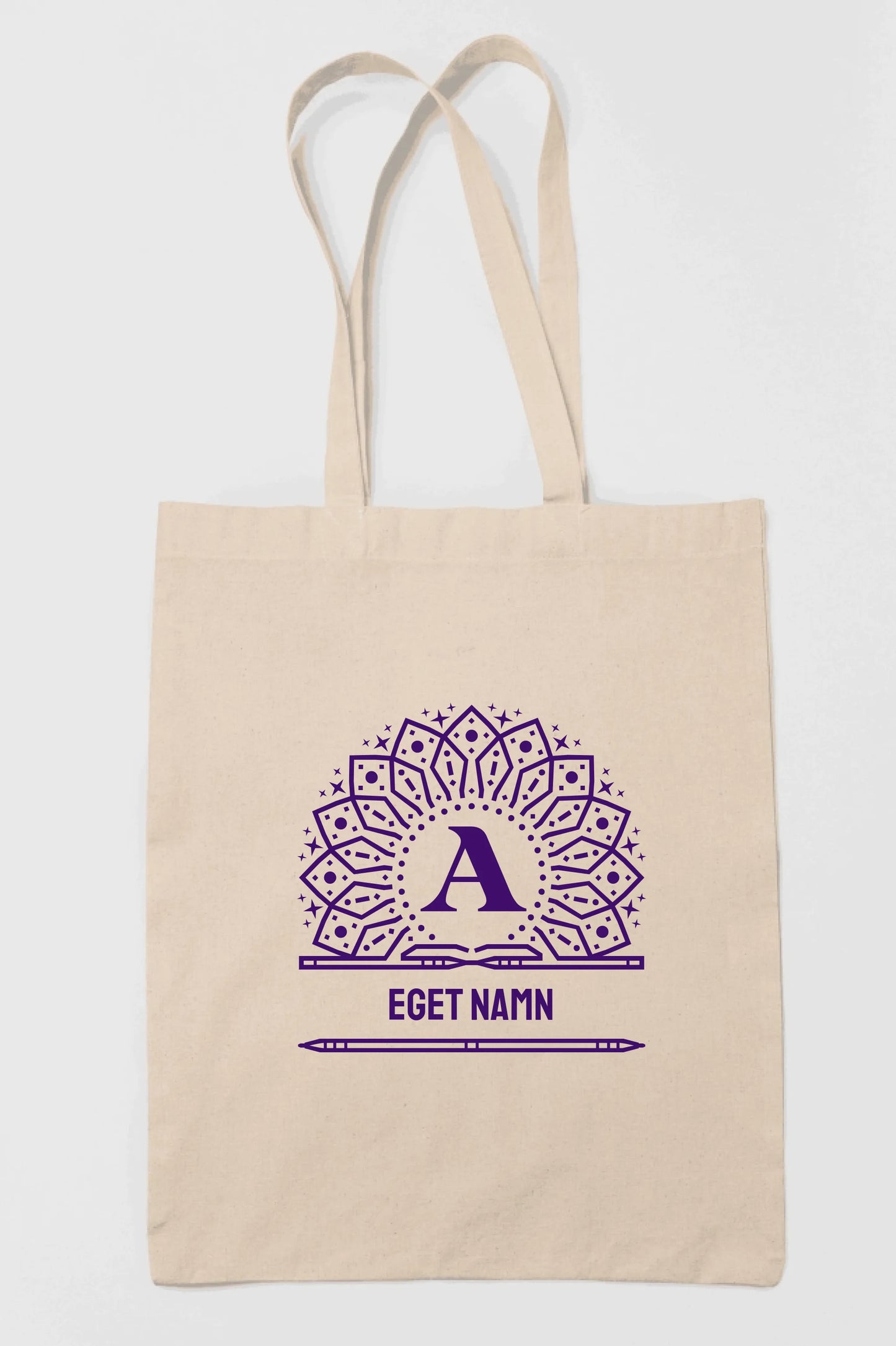 Tygkasse Monogram med eget namn & bokstav design
