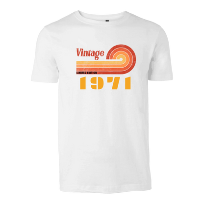 Vintage födelsedag t-shirt med personligt med födelseår huvtröja sweatshirt