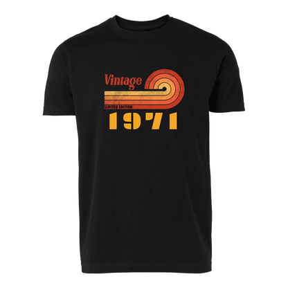 Vintage födelsedag t-shirt med personligt med födelseår huvtröja sweatshirt