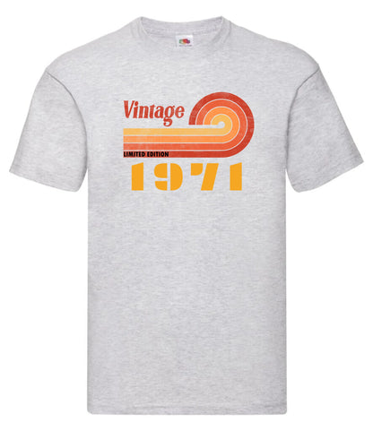 Vintage födelsedag t-shirt med personligt med födelseår huvtröja sweatshirt