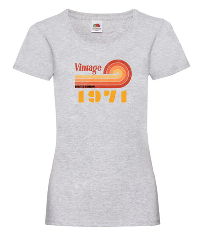 Vintage födelsedag t-shirt med personligt med födelseår huvtröja sweatshirt