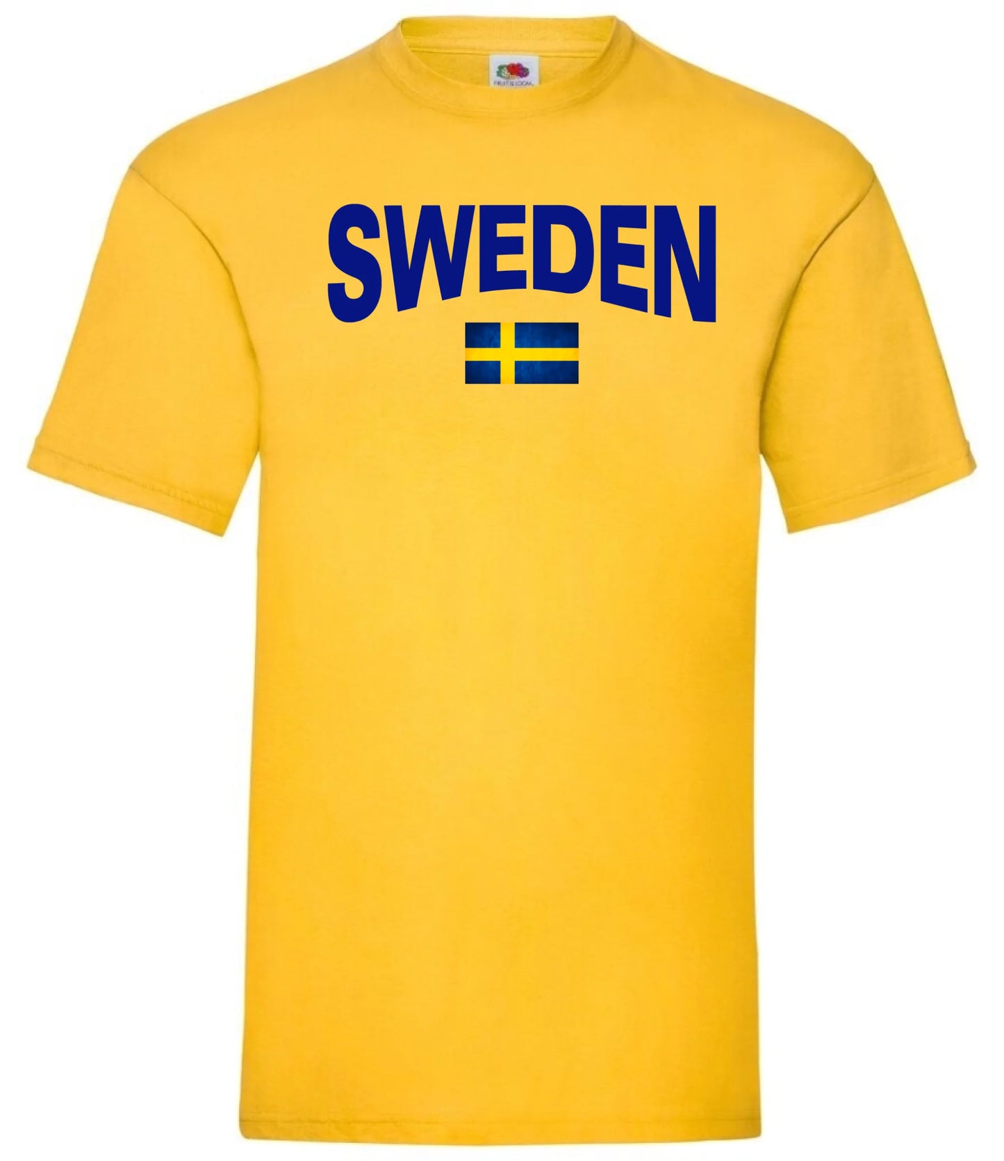Sweden t-shirt med sverige flagga eget namn nummer tryck personlig Sverige tröja