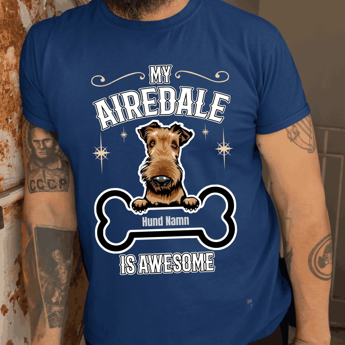 Personligt Hund t-shirt med eget hundras och namn Sweatshirt