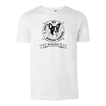 Hund t-shirt med personligt tryck.