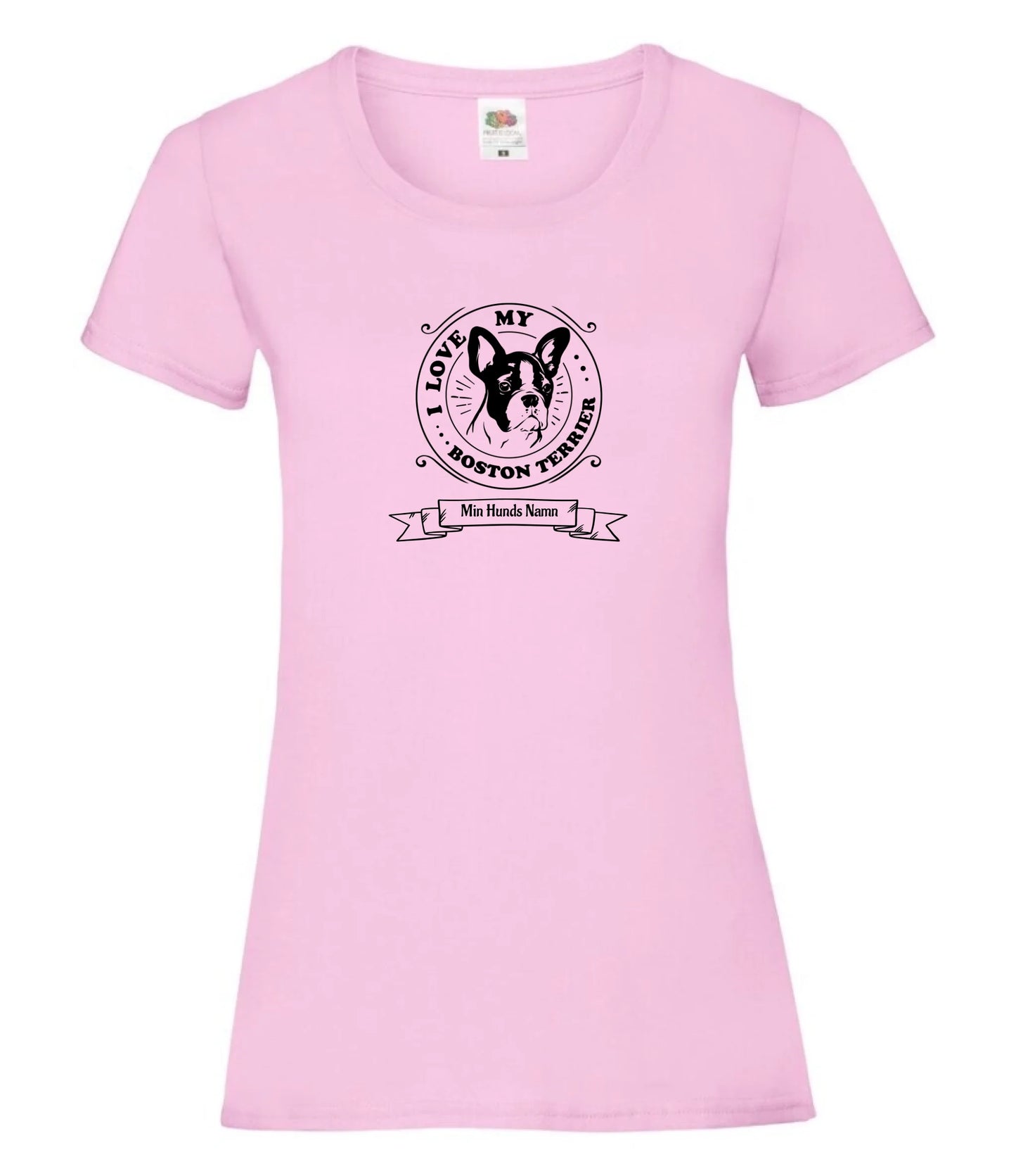 Hund t-shirt med personligt tryck.