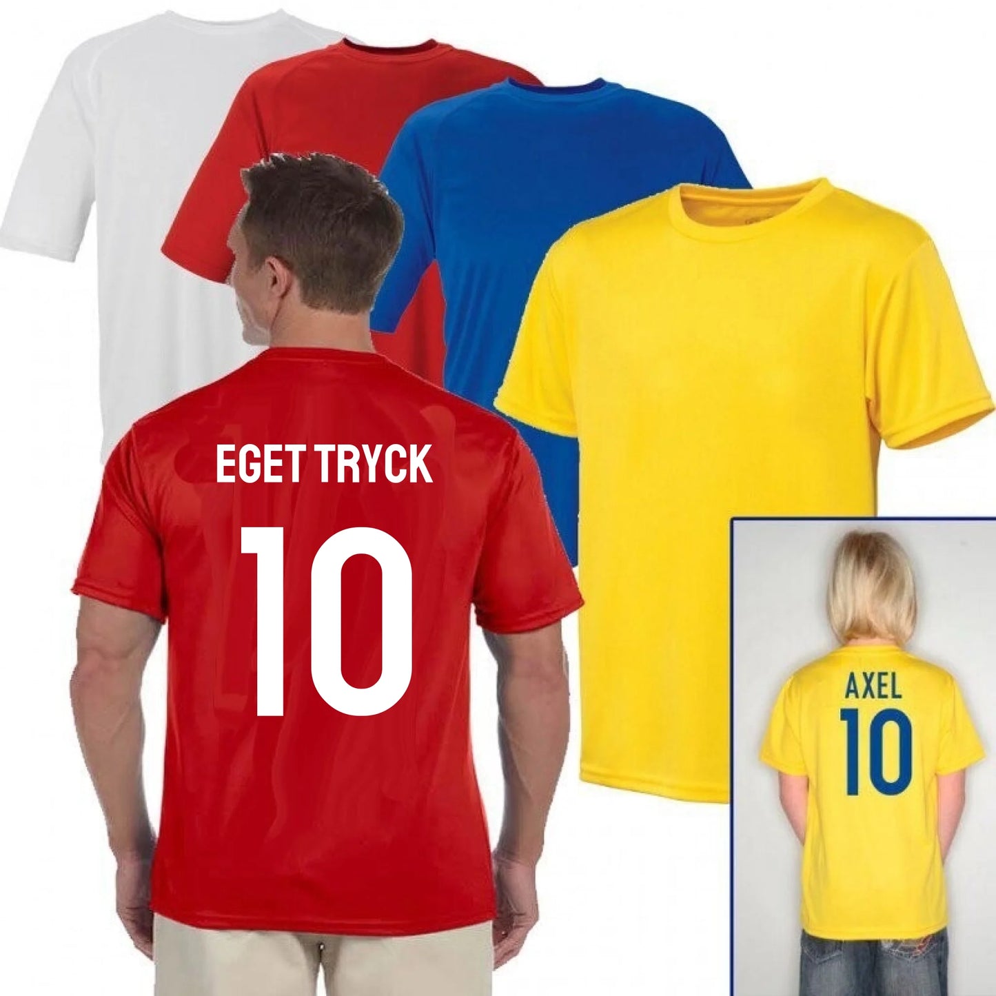 Träningströja med eget personligt namn & nummer tryck