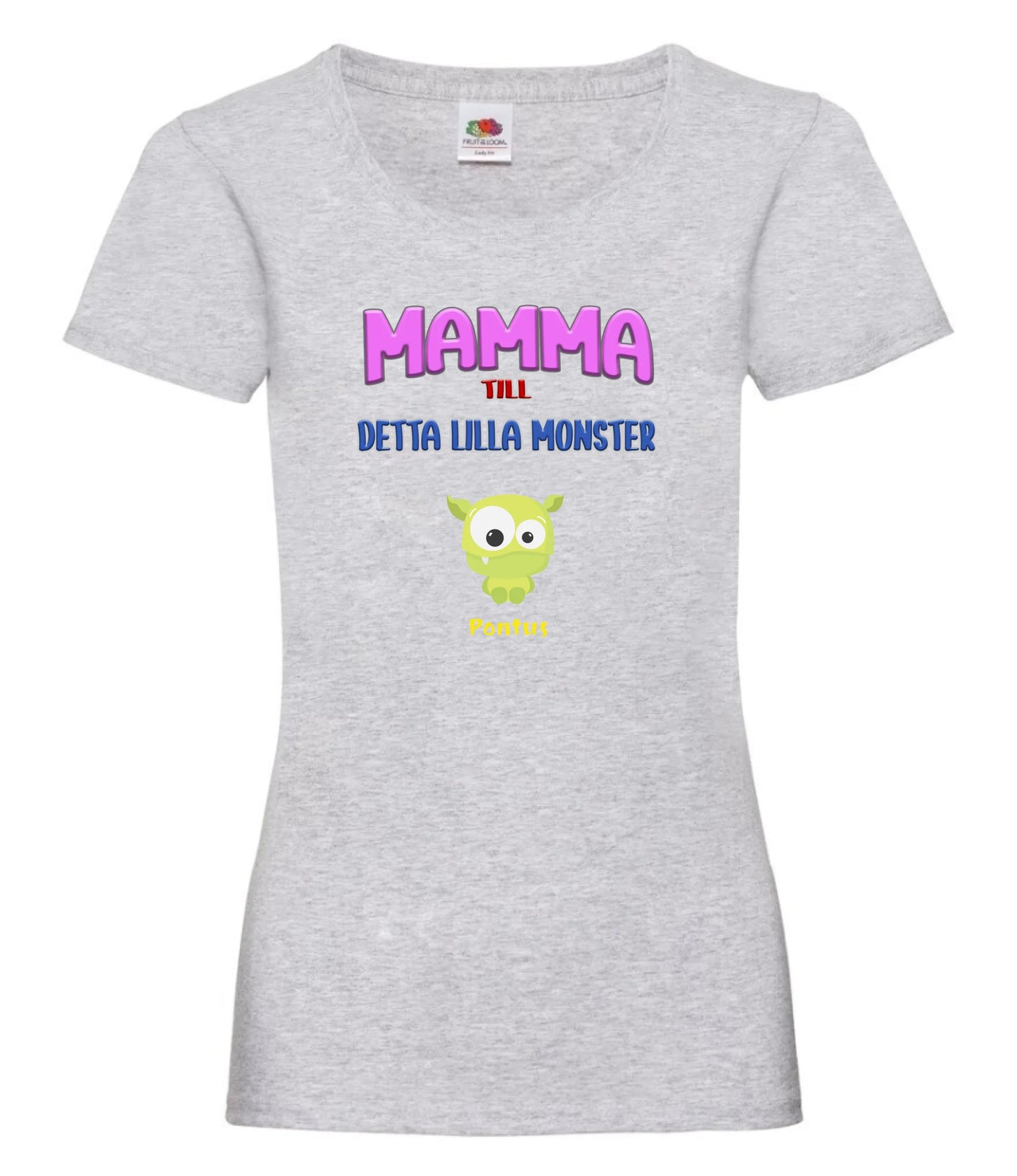 Mamma T-shirt med personligt monster tryck