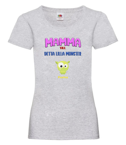 Mamma T-shirt med personligt monster tryck