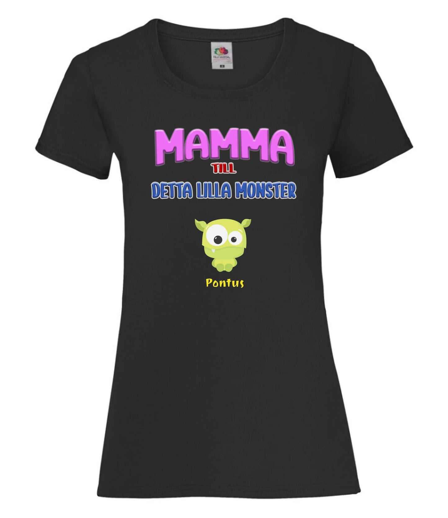 Mamma T-shirt med personligt monster tryck
