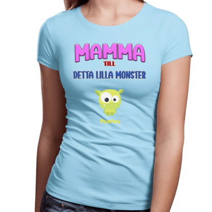 Mamma T-shirt med personligt monster tryck