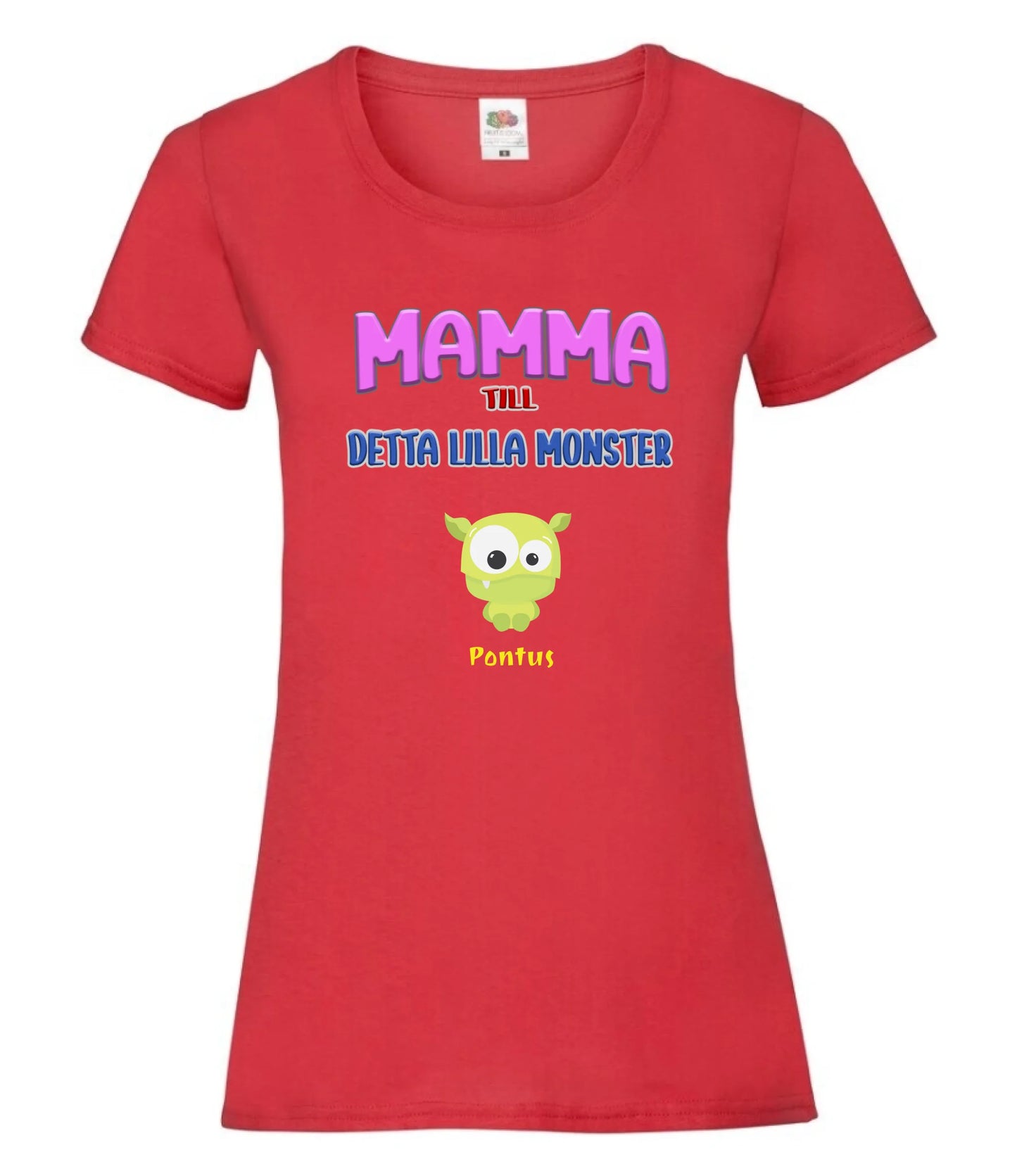 Mamma T-shirt med personligt monster tryck