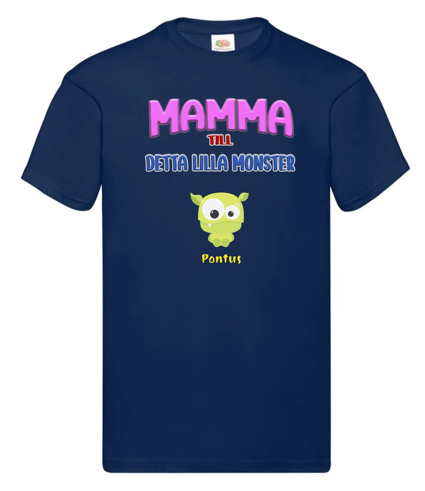 Mamma T-shirt med personligt monster tryck