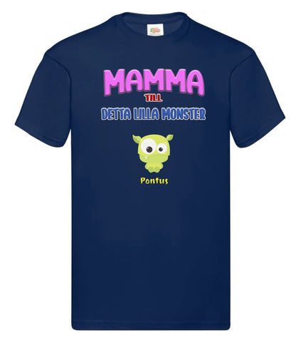 Mamma T-shirt med personligt monster tryck