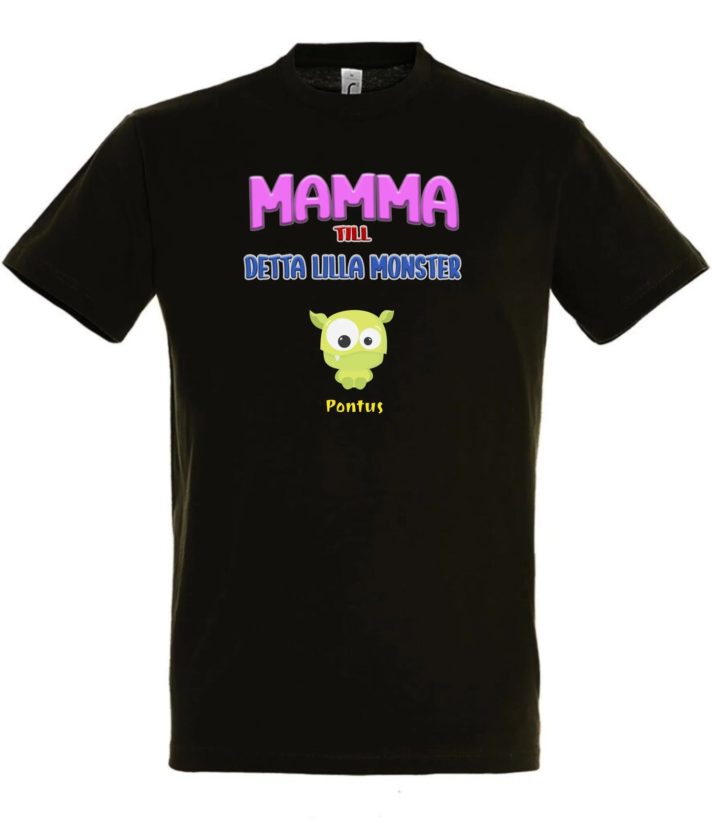 Mamma T-shirt med personligt monster tryck