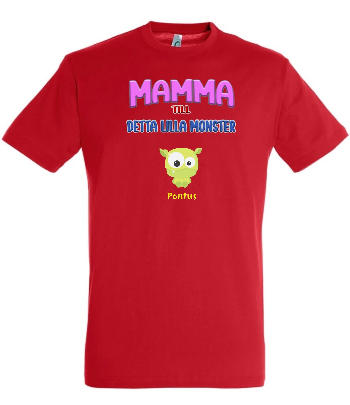 Mamma T-shirt med personligt monster tryck