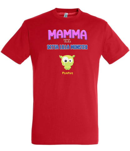 Mamma T-shirt med personligt monster tryck