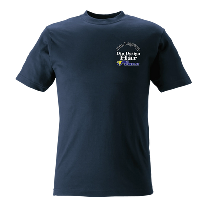 T-shirt med eget Logo brösttryck - Välj bland 10 färger