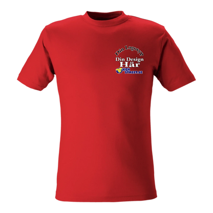 T-shirt med eget Logo brösttryck - Välj bland 10 färger