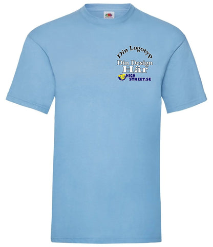 T-shirt med eget Logo brösttryck - Välj bland 10 färger