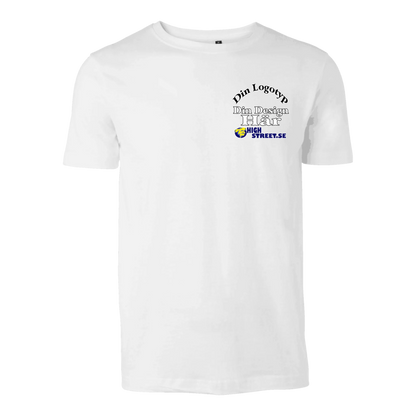 T-shirt med eget Logo brösttryck - Välj bland 10 färger