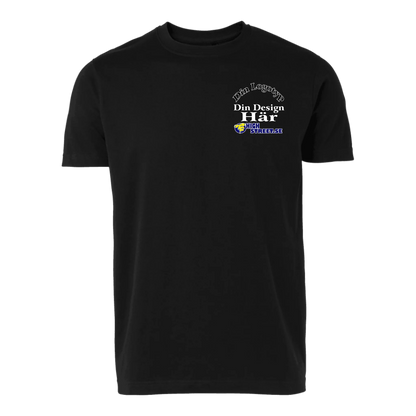 T-shirt med eget Logo brösttryck - Välj bland 10 färger