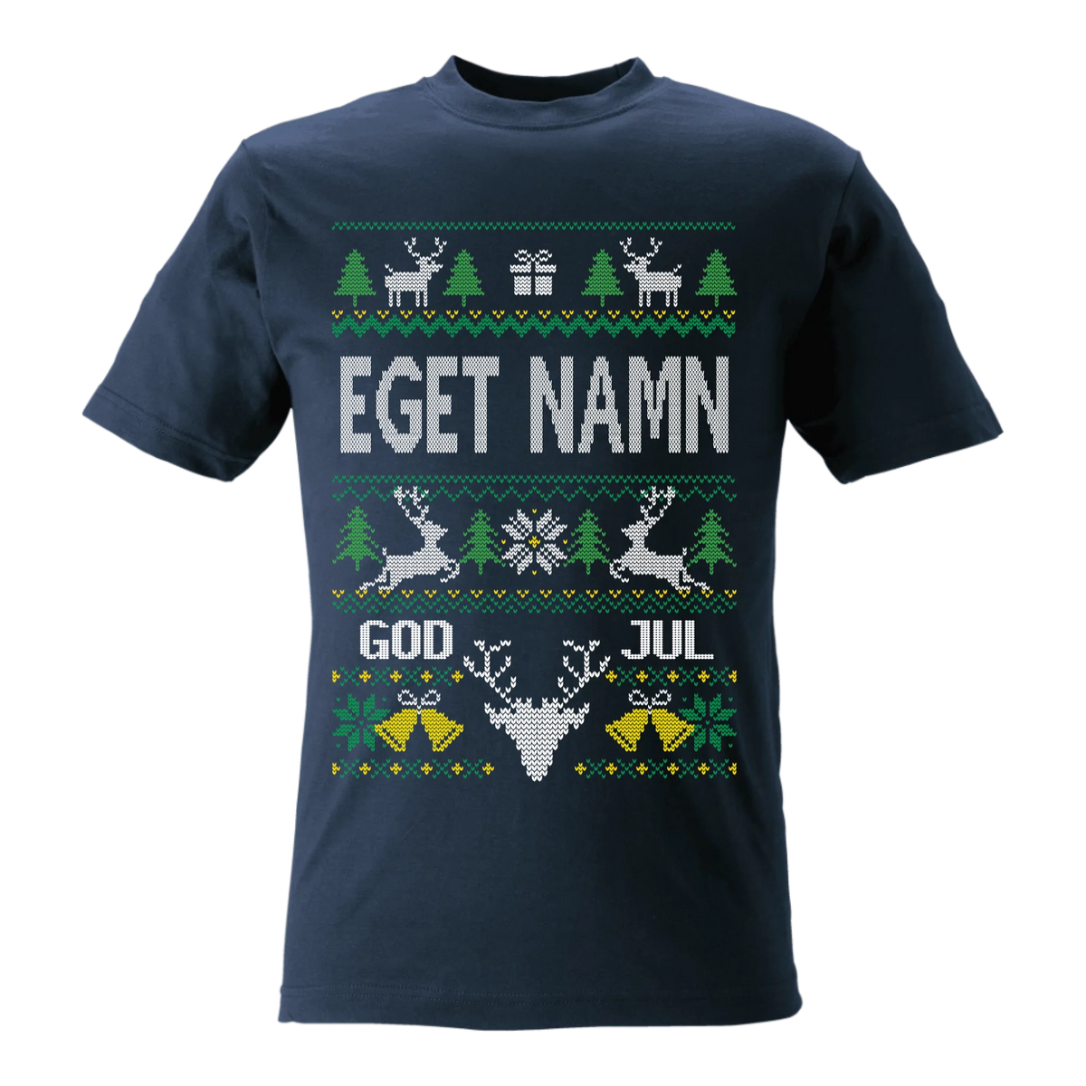 Personlig jul t-shirt eller Sweatshirt med eget namn – designa live