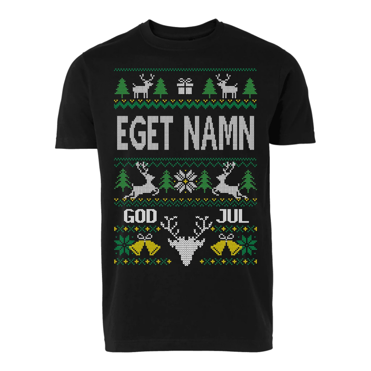 Personlig jul t-shirt eller Sweatshirt med eget namn – designa live