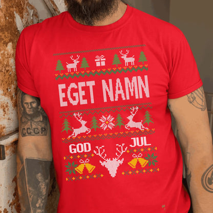 Personlig jul t-shirt eller Sweatshirt med eget namn – designa live