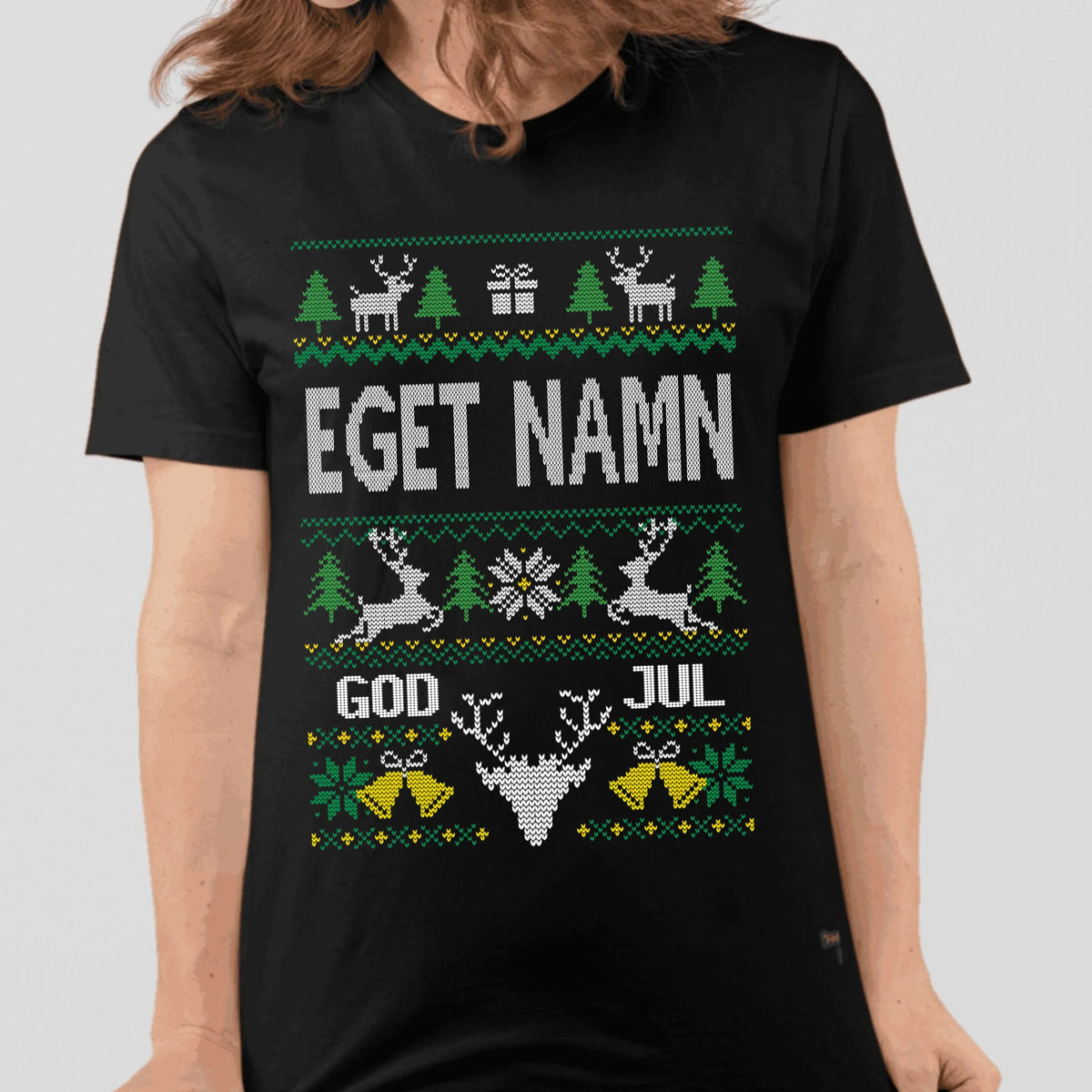 Personlig jul t-shirt eller Sweatshirt med eget namn – designa live