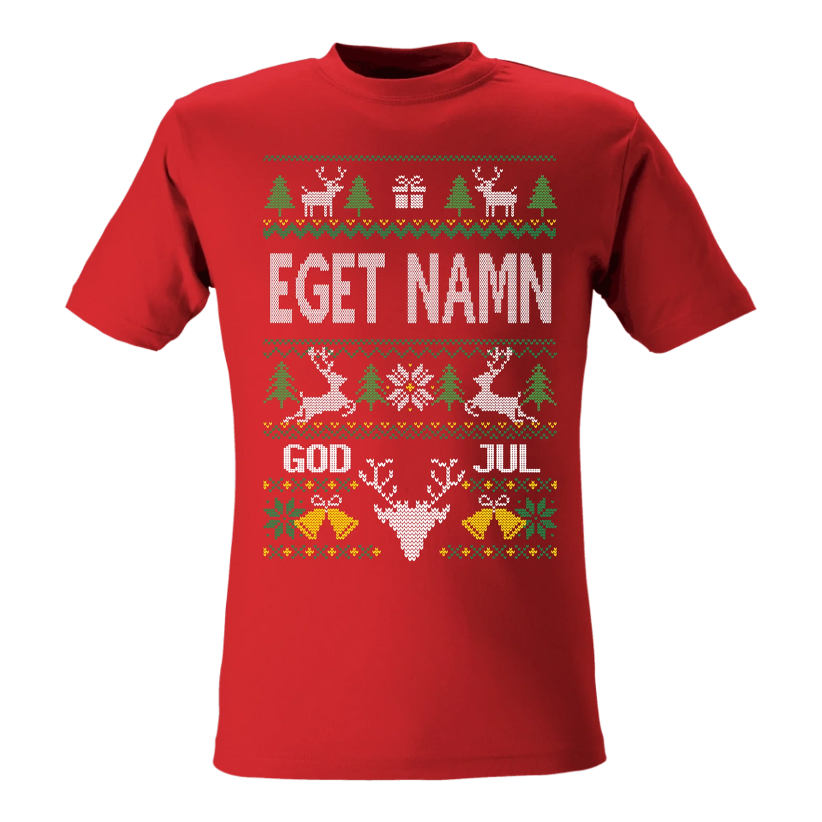 Personlig jul t-shirt eller Sweatshirt med eget namn – designa live